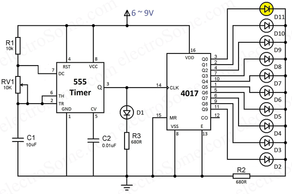 LED-Chaser-using-555-Timer-and-4017-IC-Working.gif